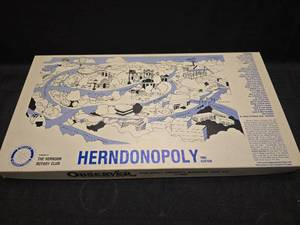 lot 3708 image: Herndonopoly 1986 Edition Board Game