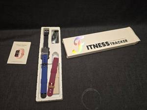 lot 3720 image: Smartwatch Fitness Tracker with Multiple Silicone Bands