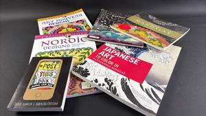 lot 81 image: Not Used - Adult Coloring and Art Books Set