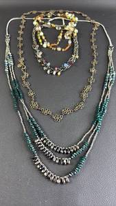 lot 94 image: Mixed Beaded Necklace Collection Lot