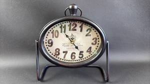 lot 150 image: French Style Table Clock with Stand