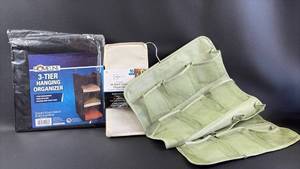 lot 151 image: NIP Closet Organization Bundle - Hanging and Shelf Storage