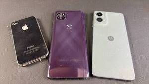 lot 217 image: iPhone and Motorola Phones