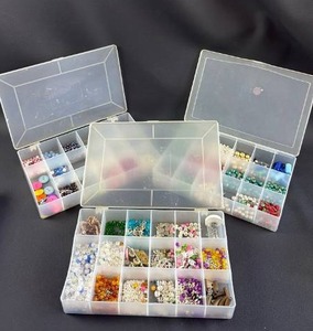 lot 227 image: Large Jewelry Making Bead Collection with Storage Organizers with Turquoise Beads