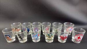 lot 231 image: Boxed Set of MLB Baseball Team Shot Glasses