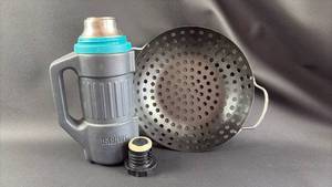 lot 243 image: Thermos Coffee Carafe and Stainless Steel Steamer Insert