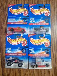 lot 9 image: Hot Wheels Race Truck Series Die Cast Car Set