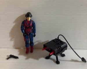 lot 13 image: Vintage G.I. Joe Cobra Anti-Armor Scrap Iron with Original Weapon and Accessories