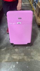 lot 11585 image: DUKAP Pink Hardshell Spinner Luggage Suitcase