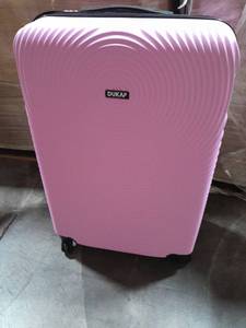 lot 11587 image: DUKAP Single-Pink Hard Shell Rolling Suitcase