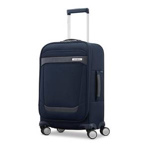 lot 11623 image: Samsonite Elevation Plus Carry-On Softside Spinner Luggage, Black Blue