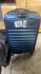 lot 11628 image: Samsonite Blue Hard Shell Spinner Luggage
