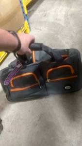 lot 11634 image: Rockland Dark GreyTravel Duffel Bag with Orange Trim 16