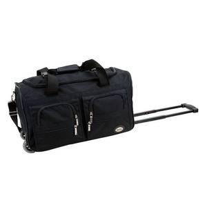 lot 11647 image: Rockland 16L Rolling Duffel Bag - Black