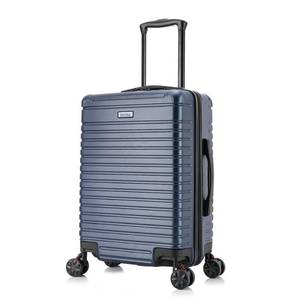lot 11650 image: InUSA Deep Lightweight Hardside Carry On Spinner Suitcase - Blue