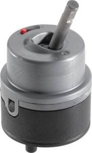 lot 56552 image: Delta Faucet RP50587 Single Handle Valve Cartridge, Chrome, Small - Retail $46
