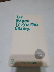 lot 56569 image: iPhone 17 Pro Max Sand Stone Casing by OWL - Retail $15