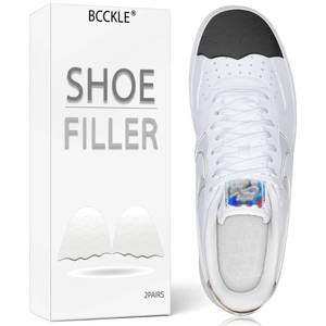 lot 56575 image: Adjustable Insoles for Big Shoes Prevent Heel Slippage. Shoe Fillers Inserts for Loose Shoes - Anti Slip Toe & Heel Pads with Ergonomic Design. - Retail $10