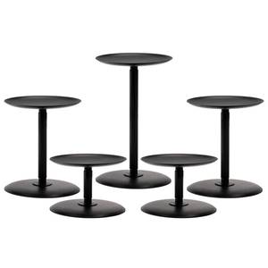 lot 56667 image: Christmas Fall Candle Holders for Pillar Candles Set of 5 (5, Black) - Retail $20