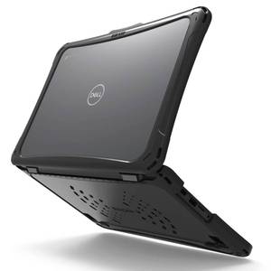 lot 56695 image: Hexpact Case for Dell Clamshell Chromebook 3120 3110 3100 11 inch, Heavy Duty Snap on Rugged Protective Cover for K-12 Students, Education, Classrooms, Drop Tested, DL3100-180 - Retail $28