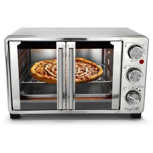 MegaChef 25L French Door Multi-Function Electric Toaster Oven Silver - Retail: $143