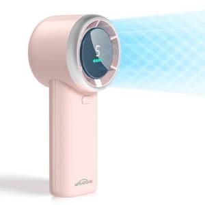 lot 100 image: WHATOOK Portable Handheld Mini Fan High Speed Cooling Fan, 10 Hours Battery Life, USB Rechargeable, Small Essentials for Women, Beach Travel, Vacation (Pink) - Retail $18