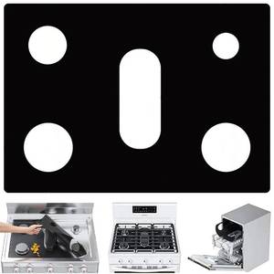 lot 102 image: Stove Guard Stove Top Protector, Stove Cover Stove Guard Protector for Samsung Gas Burners, Thick Non Stick Stove Burner Covers Compatible with Samsung Gas Stove Washable Stove Protector (0.4mm) - Retail $18
