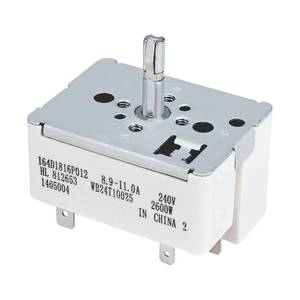 lot 112 image: WB24T10025 Surface Burner Control Switch, Replace for GE Stove Parts, WB24T10025 Electric Surface Infinite Switch, Compatible Number AP2024072, 769692, AH236750, EA236750, PS236750 154510, 8 Inch - Retail $16