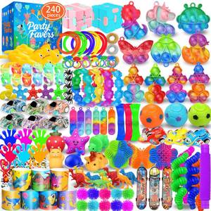 lot 122 image: Party Favors for Kids 8-12 4-8, 240 Pack Fidget Toys for Adults, Christmas Stocking Stuffers Goodie Bags School Classroom Prizes, Birthday Gifts for Teen Boys Girls, Stress Relief Sensory Toy Bulk - Retail $13