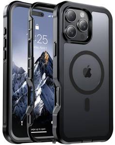 lot 127 image: jaroco Magnetic for iPhone 16 Pro Max Case, Compatible with MagSafeMilitary Grade Drop ProtectionHeavy Duty ProtectionNon-SlipShockproof 2-Layer Durable Bumper Phone Case 6.9-Black - Retail $8