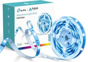 lot 227 image: Kasa Smart LED Light Strip, 16.4ft WiFi LED Strip Works with Alexa, Google Home, SmartThings, High Brightness with 16 Million Colors, RGB, Grouping, Adjustable Length, Up to 25,000 Hours (KL400L5) - Retail $20