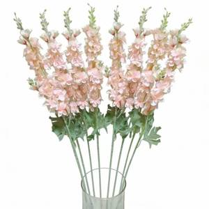 lot 228 image: Outwisp 8PCS Delphinium Artificial Flowers Larkspur Bulk Silk Flowers 33.5 in Long Stem Fake Flowers for Home Garden Wedding Floral Arrangements Decor (8, Pink) - Retail $22