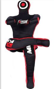 lot 236 image: STYLSO Brazilian Jiu Jitsu Grappling Dummy Grappling Dummy for Adults, Unfilled Wrestling Dummy, Hanging Jiu Jitsu Dummy for BJJ, MMA, Judo, Karate, Martial Arts - Retail $89