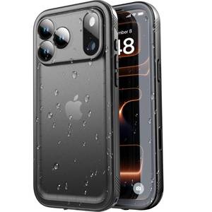 lot 239 image: SPORTLINK for iPhone 17 Pro Max Case, IP68 Waterproof Military Protective Full Body Heavy Duty Shockproof 360 Sealed Dustproof with Camera Screen Protector Phone Cover for iPhone 17 Pro Max 6.9 Black - Retail $18