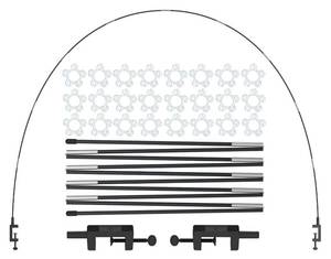 lot 248 image: LANGXUN 12ft Table Balloon Arch Stand Kit for Party Decorations, Arco de Globos Para Mesa for Birthday Wedding Graduation Easter Engagement Decor Baby Shower Party Supplies - Retail $11