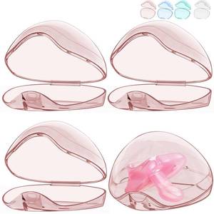 lot 251 image: Smlpuame Pacifier Case,3 Pack BPA Free Pacifier Holder Case,Transparent Container Box for Baby Binky��Not Included,Essential Pacifier Accessories,Alway Keep Paci Clean,Easy to Clean(Pink) - Retail $5