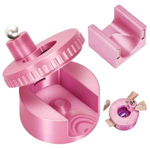 lot 256 image: 2 PCS Automatic Cat Eye Magnet for Nails, Rotating Nail Art Magnet Tool with Ball Magnet, Multifunctional Nail Art Tool for Beginners Home DIY Design (Pink) - Retail $10