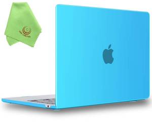 lot 276 image: UESWILL Compatible with MacBook Air 13 inch M5 M4 M3 M2 Case 2022-2026 Model A3449 A3240 A3113 A2681, Matte Hard Shell Case Cover for MacBook Air 13.6  Microfiber Cloth, Aqua Blue - Retail $14