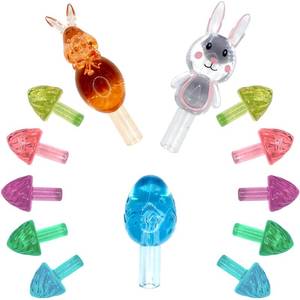 lot 278 image: 100pcs Ceramic Easter Tree Replacement Light Bulbs and 3pcs Tree Toppers - 5 Festive Pastel Colour Tree Studs and 3pcs Easter Bunny & Egg Tree Topper Accessories - Retail $20