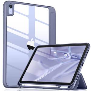 lot 301 image: Wenlaty Compatible with iPad (A16) 11th Generation Case 11 Inch 2025, for iPad 10th Generation Case 10.9 Inch 2022 with Pencil Holder, Trifold Stand Protective Clear Back, Auto WakeSleep Blue Gray - Retail $23