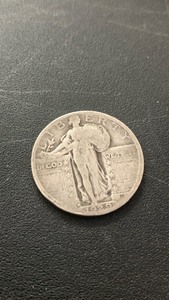 1929 Standing Liberty Quarter Silver Coin 90% Silver