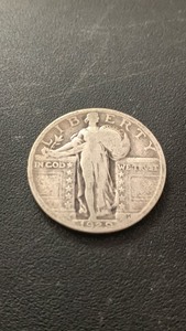 lot 6 image: 1929 Standing Liberty Quarter Silver Coin 90% Silver