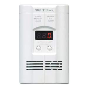 lot 121 image: Kidde Nighthawk AC Plug-in Operated Carbon Monoxide and Explosive Gas Alarm with Digital Display