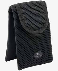 lot 125 image: Running Buddy Running Fanny Pack - 6.5 x 4 in, Mini Plus Black - No-Bounce Magnetic Running Phone Holder - Water-Resistant Waist Bag for Men & Women - set of 2