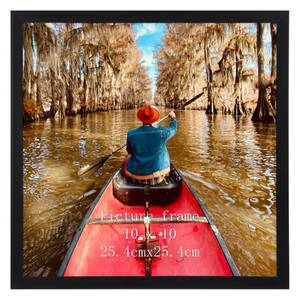 lot 62622 image: 10x10 Picture Frame Black, 10 by 10 Thin Square Frame for Photo Gallery Wall Tabletop Display, Single - Retail $7