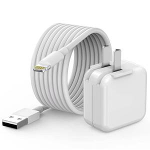lot 62642 image: For iPad Charger,  Apple MFI Certified  10FT Long for iPad Chargers Lightning Cord Cable Fast Charging USB Wall Charger Block Foldable Plug for iPad7 89 Generation,iPadAir,iPadMini, iPadPro,iPhone - Retail $19