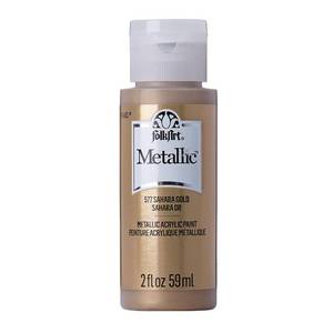 lot 62646 image: Metallic Acrylic Paint in Assorted Colors (2 oz), 577, Sashara Gold - Retail $2