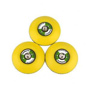 lot 62655 image: 3PCS 3 Hook and Loop Backing Pads 516-24 Threads Polishing Buffing Plate for Dual Action Car Polisher - Retail $15