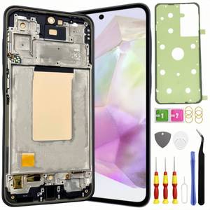 lot 62662 image: OLED Galaxy S23 FE Screen Replacement for Samsung Galaxy S23 FE 5G LCD Screen Touch Digitizer Display Pantalla with Frame Tool kit SM-S711U with Fingerprint Black - Retail $46