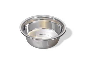 lot 62722 image: Van Ness Pets Medium Lightweight Stainless Steel Dog Bowl, 32 OZ Food And Water Dish, Natural - Retail $8